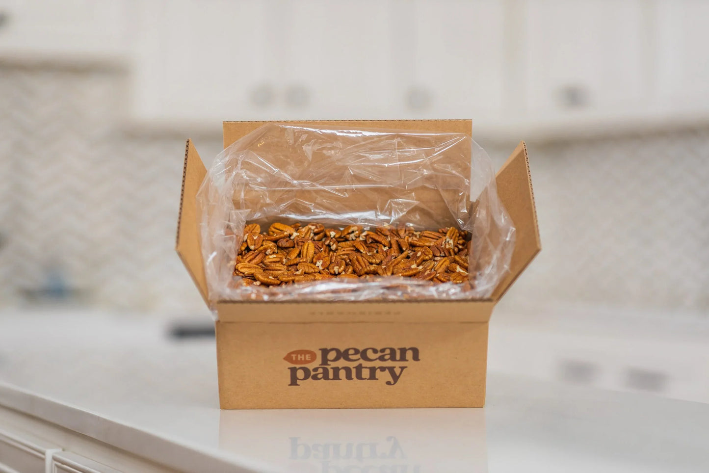 5 lb Shelled Fancy Pecans Box - The Pecan Pantry