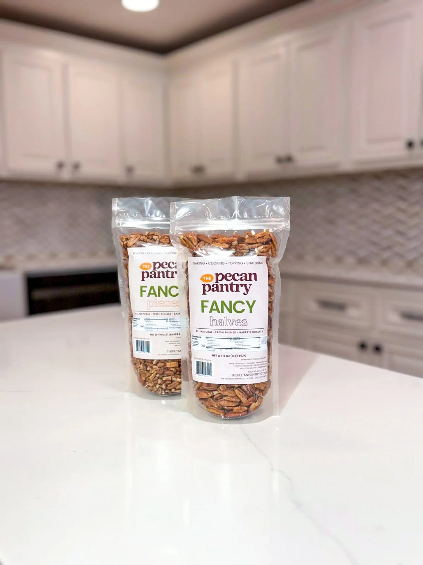 4 lb Fancy Shelled Pecan 2 x 2 lb Bags - The Pecan Pantry